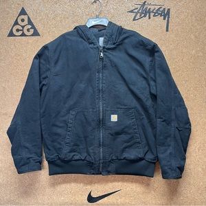 Carhartt  3M Jacket Hooded Black Duck Canvas Size Large